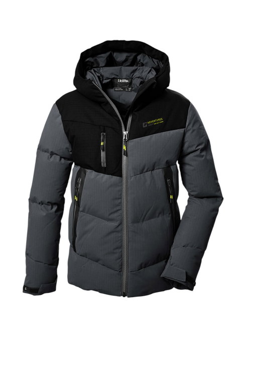 Killtec Winterjacke Kow 376 in Daunenoptik (wind- und wasserdicht, atmungsaktiv, PFC-frei) anthrazitgrau Kinder